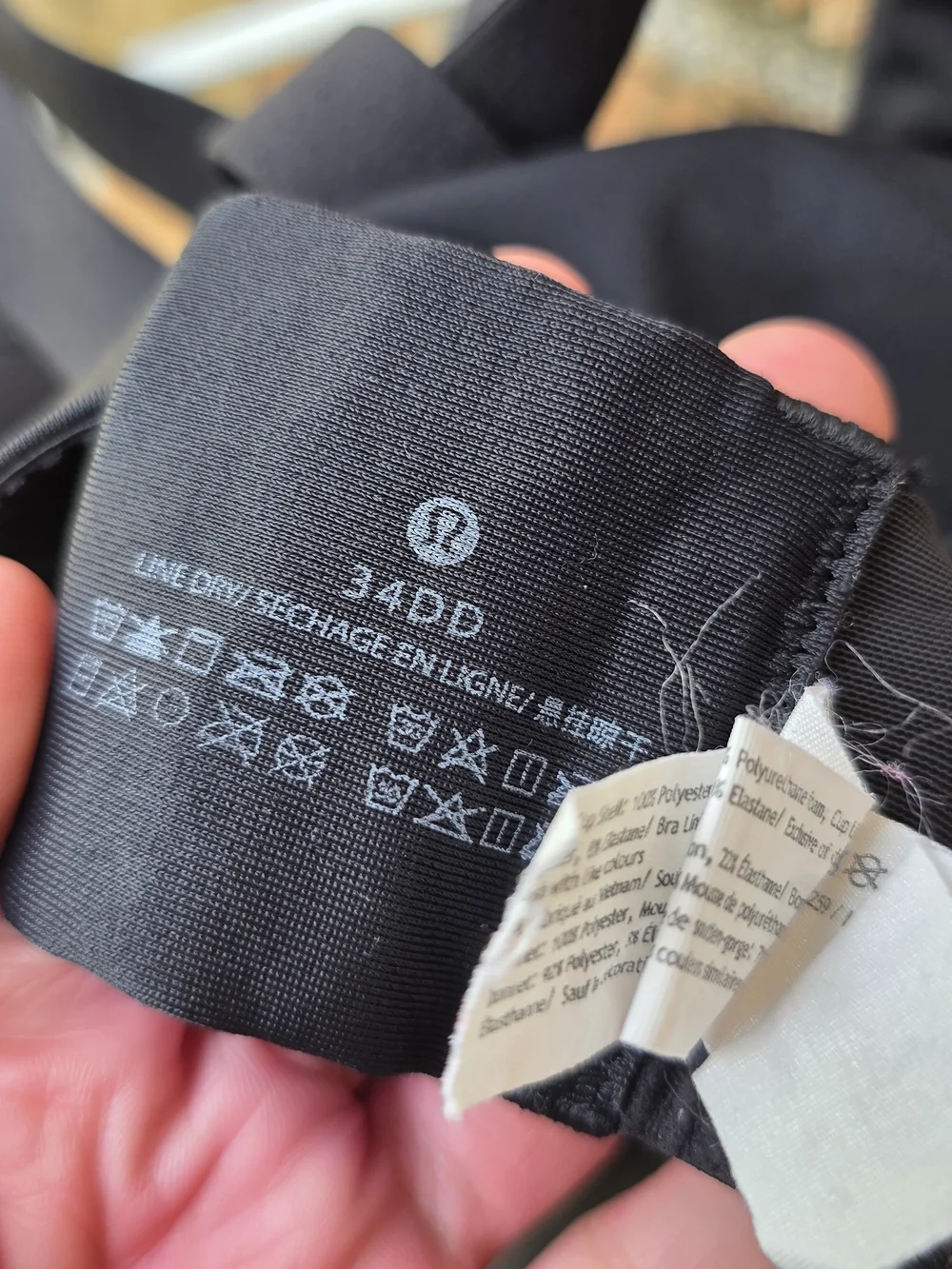 lululemon athletica Black Crisscross Back Sports Bra
